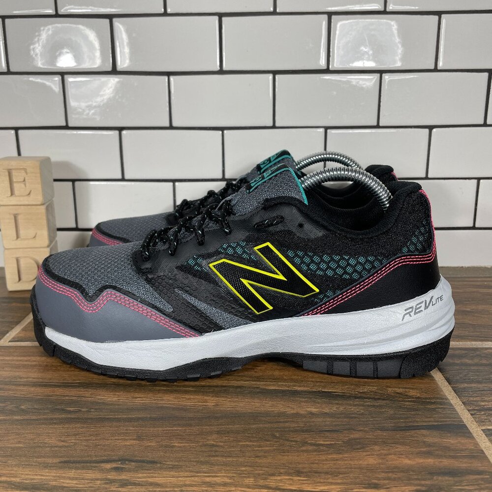 New Balance 589v1 Work Shoes Womens Size 8.5 Gray Black Composite Toe Sneakers